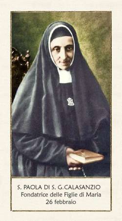 Santa Paola di San Giuseppe Calasanzio (Paola Montal y Fornes)