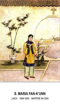 Sante Lucia Wang Cheng, Maria Fan Kun, Maria Qi Yu e Maria Zheng Xu
